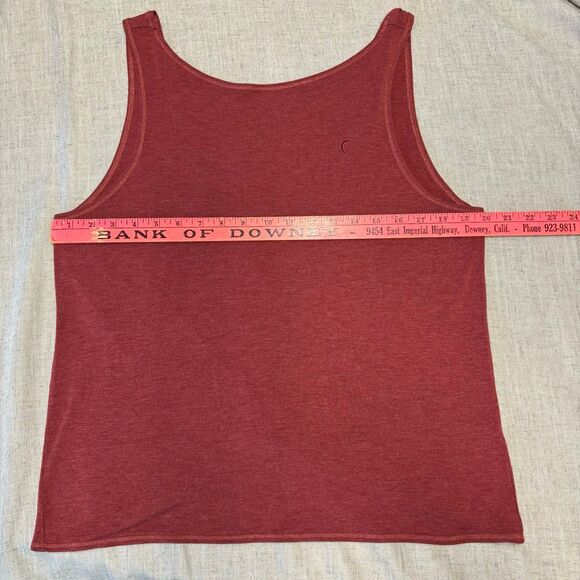 Zyia Active Tank Top Red Viscose Twisted Back Women’s Sixe 2XL Athleisure - Picture 7 of 12